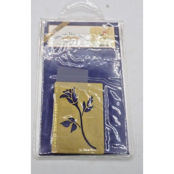 American Traditional Brass Embossing Stencils Set of 6Texture Cardmaking - Picture 5 of 7